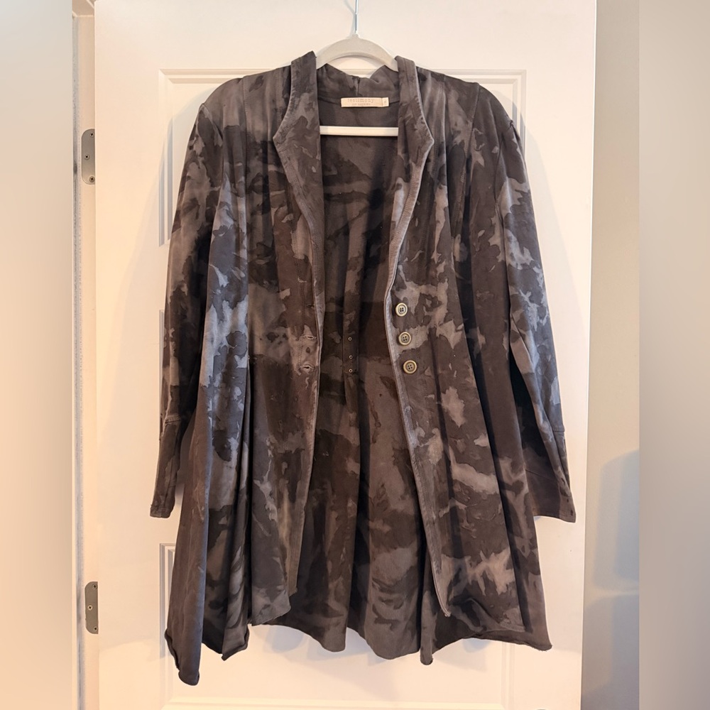Testimony Los Angeles Watercolor Gray Jacket/Blazer Size Large - Picture 2 of 6